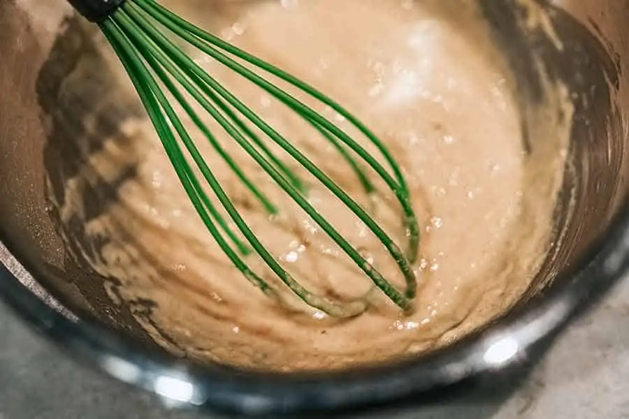 Waffle-Batter-in-mixing-bowl