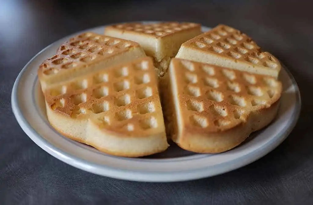 Can you make waffles without a waffle iron featured image - Oven baked heart shaped waffles