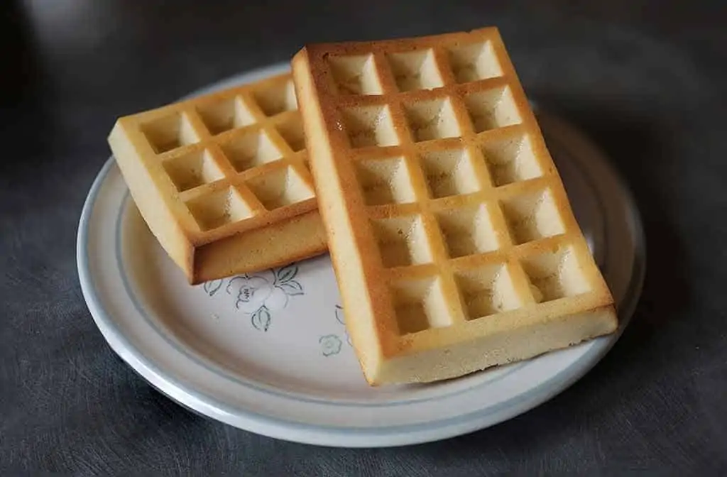 Square oven baked waffles