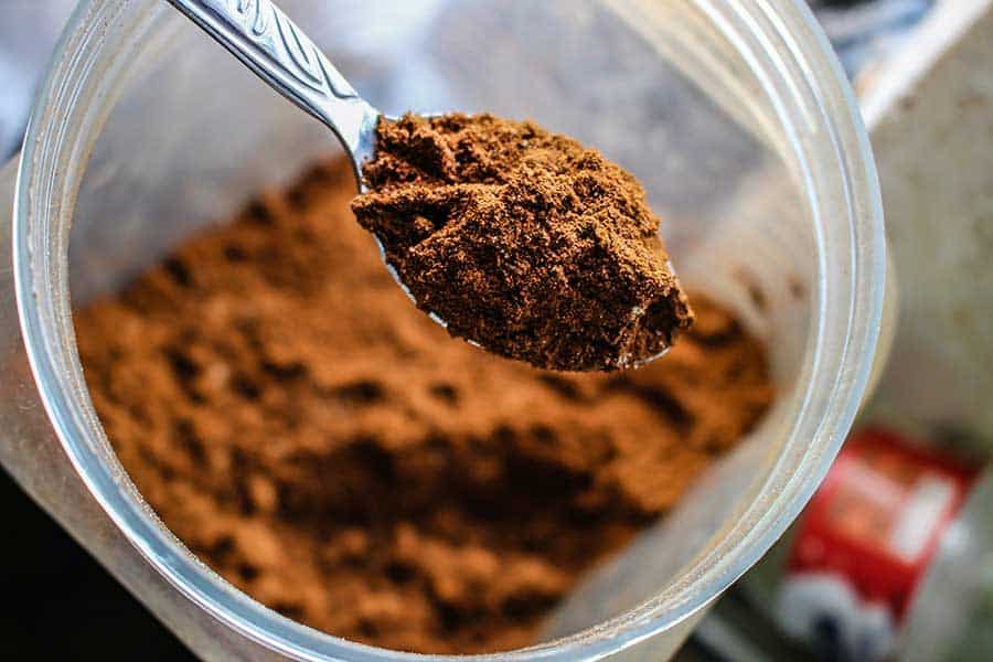 Cocoa-as-an-extra-ingredient-for-Krusteaz-waffle-batter