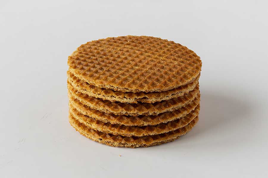 A stack of Stroopwafels