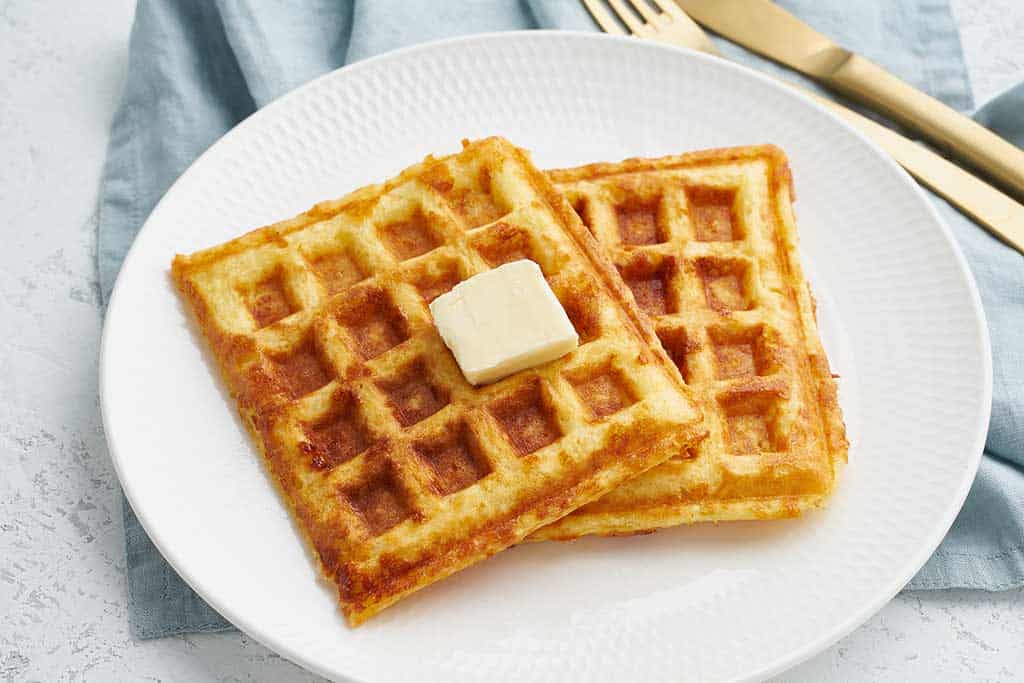 Chaffles-on-a-plate