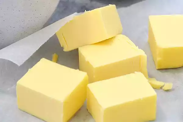 Cubes of butter